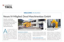 Dessl Maschinenbau is now a IV-member