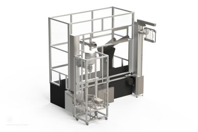 CAN/STOPPER LIFT WITH CAN TROLLEY FOR STERILE FILLING